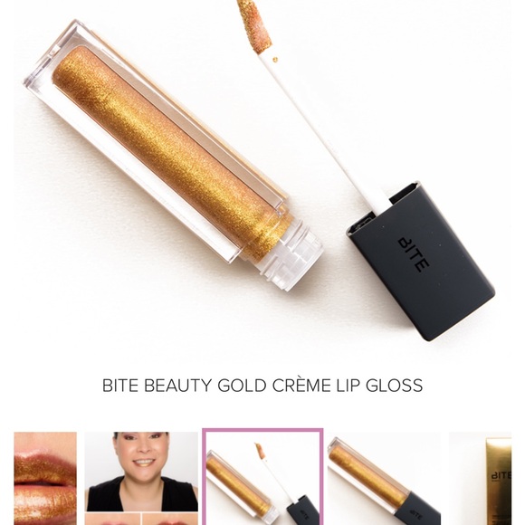 NEW Bite Beauty Crème Lip Gloss GOLD - Picture 5 of 6